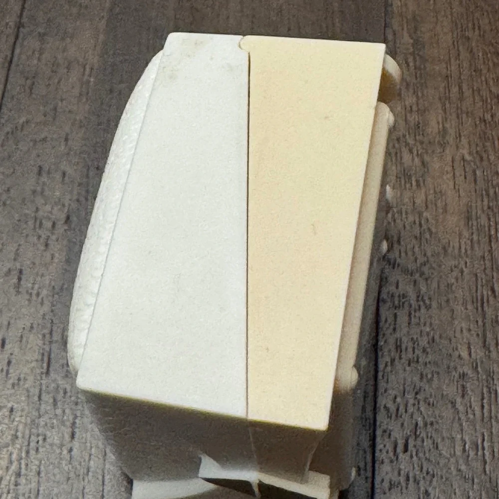 Rocket Jewelry Box Ring Case Cream Green Vintage Mid-Century Made in USA